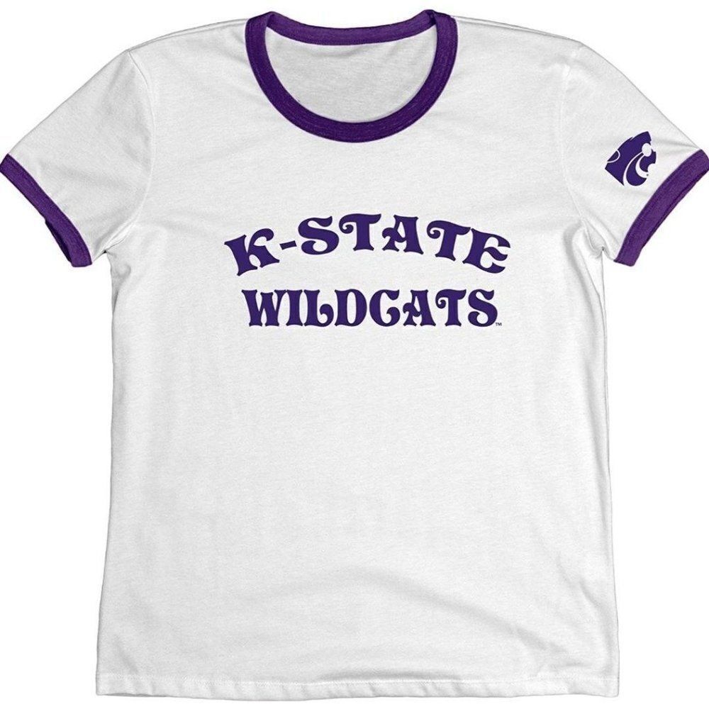Blue 84 NCAA Women's Vintage K State Wildcats Tee